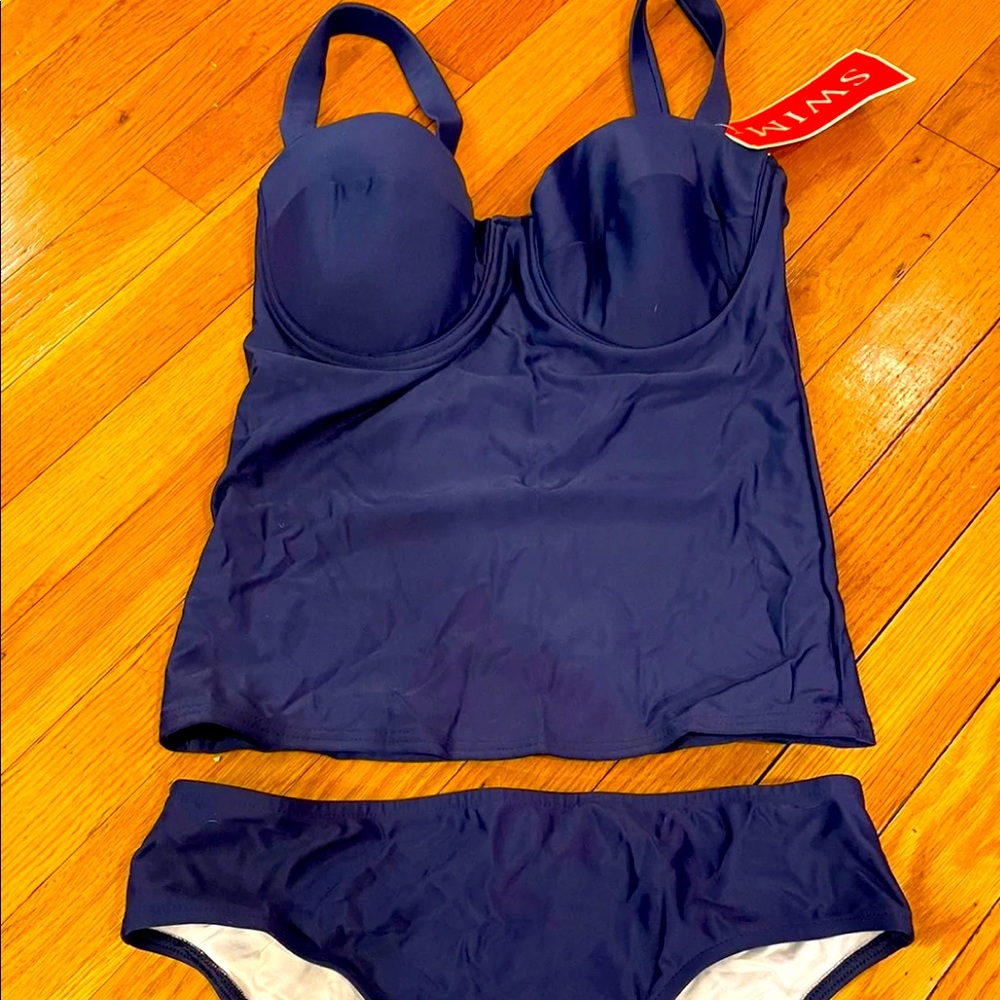 Tankini NWT size 8 dark blue